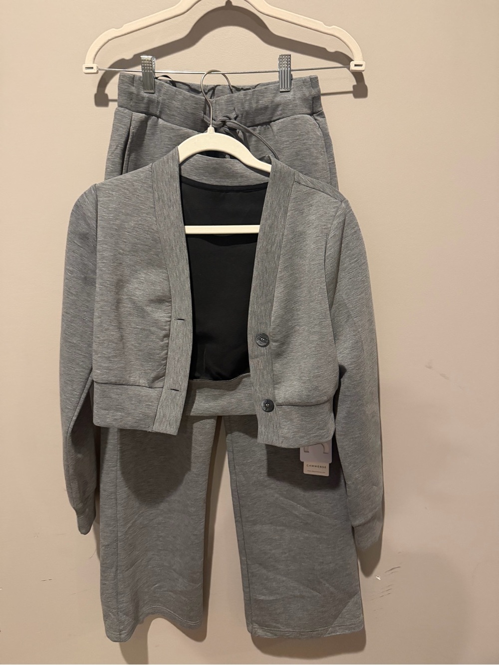 Commense Gray Two-Piece Knit Lounge Set | XS | NWT